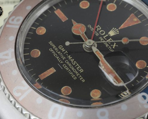 Rolex Gmt Master ref. 1675 ser. 10060** Gilt Underline Single Swiss – Dial Photogallery