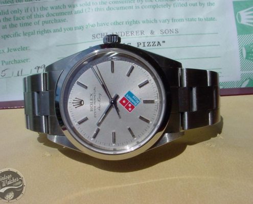 Rolex Air King ref. 14000 ser. U5994** Domino’s Pizza – Photogallery