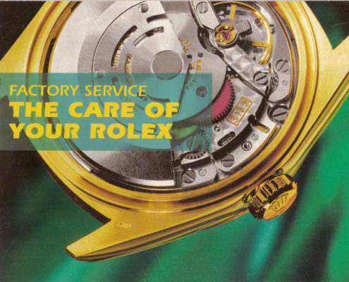 Rolex Factory Service booklet (90’s) American – Rolex Curiosity