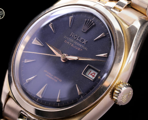 Rolex Big Bubble Back Datejust ref. 6304 ser. 9446** Pink gold- Photogallery