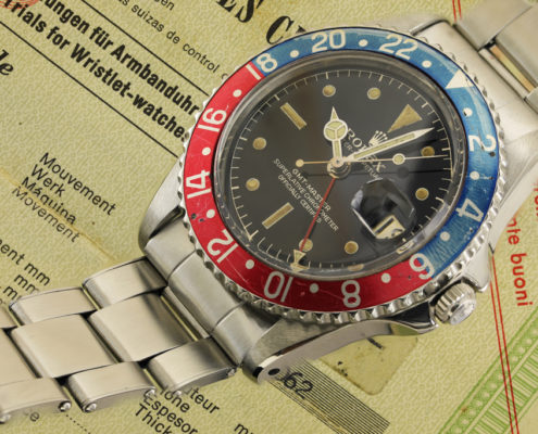 Rolex Gmt Master ref. 1675 ser. 6945** Gilt Chapter Ring Pointed guard – Photogallery