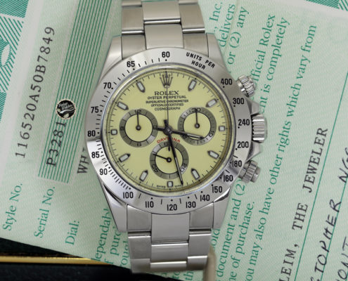 Rolex Daytona ref. 116520 ser. P3281** Cream Panna dial – Photogallery