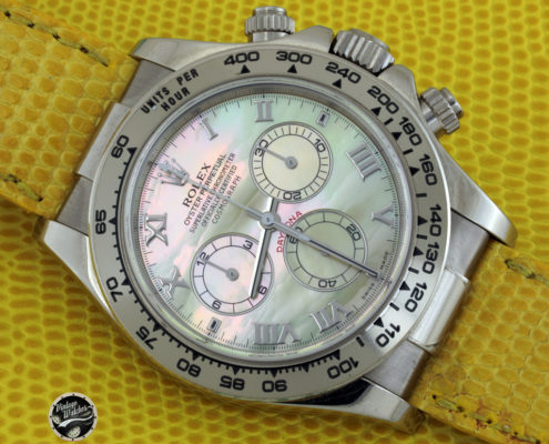 Rolex Daytona Beach ref. 116519 ser. K6432** Yellow MOP Dial – Photogallery
