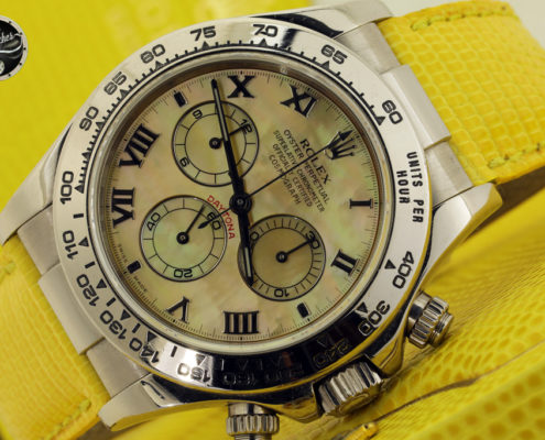 Rolex Daytona Beach ref. 116519 Yellow MOP ser. Y2292** – Photogallery