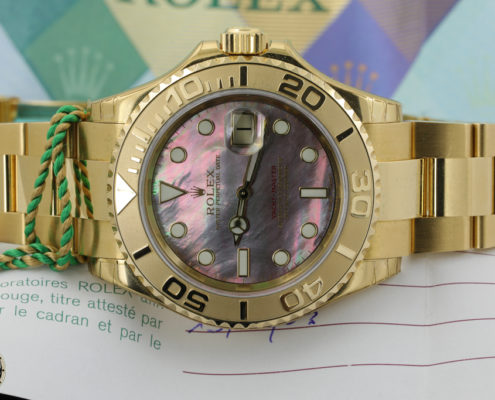Rolex Yacht Master ref 16628 ser. Y8335** Tahitian Mop Dial – Photogallery