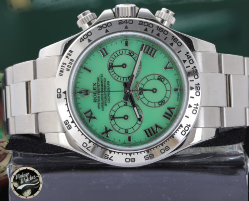 Rolex Daytona ref. 116509 ser. V2190** with Daytona Beach Chrysoprase Dial -Photogallery