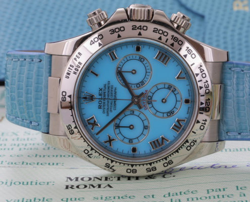 Rolex Daytona Beach ref. 116519 ser. K2446** Turquoise – Photogallery